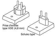 Adaptateur ac/dc 300ma shuko