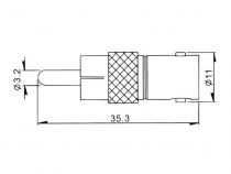 Adaptateur bnc femelle vers rca male (CBNC21)