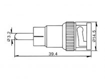 Adaptateur bnc male vers rca male (CBNC32)