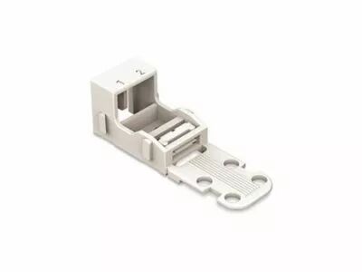 Adaptateur de fixation - pour bornes � 2 conducteurs - s�rie 221 - 4 mm� - avec pied de fixation � encliqueter pour montage hori