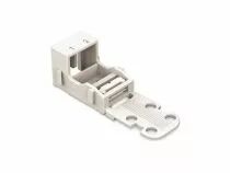 Adaptateur de fixation - pour bornes &agrave; 2 conducteurs - s&eacute;rie 221 - 4 mm&sup2; - avec pied de fixation &agrave; encliqueter pour montage hori