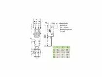 Adaptateur de fixation - pour bornes &agrave; 3 conducteurs - s&eacute;rie 221 - 4 mm&sup2; - avec pied de fixation &agrave; encliqueter pour montage hori