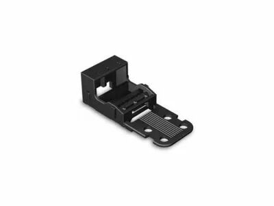 Adaptateur de fixation - pour bornes � 3 conducteurs - s�rie 221 - 4 mm� - avec pied de fixation � encliqueter pour montage hori