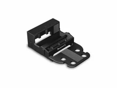 Adaptateur de fixation - pour bornes � 5 conducteurs - s�rie 221 - 4 mm� - avec pied de fixation � encliqueter pour montage hori