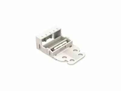 Adaptateur De Fixation - Pour Bornes � 5 Conducteurs - S�rie 221 - 4 Mm� - Pour Montage � Vis - Blanc (WG221505)