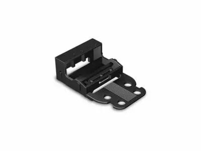 Adaptateur De Fixation - Pour Bornes � 5 Conducteurs - S�rie 221 - 4 Mm� - Pour Montage � Vis - Noir (WG221505B)