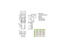 Adaptateur De Fixation - Pour Bornes À 5 Conducteurs - Série 221 - 4 Mm² - Pour Montage À Vis - Noir (WG221505B)