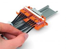 Adaptateur De Fixation - Série 221 - 4 Mm² - Pour Montage Sur Rail 35/Montage Par Vis - Orange (WG221500)