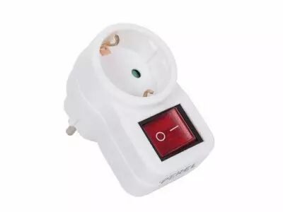 ADAPTATEUR DE PRISE AVEC INTERRUPTEUR - 1 PRISE (EB1SWN-G)