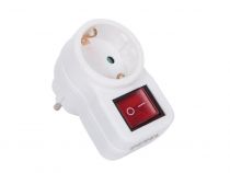 ADAPTATEUR DE PRISE AVEC INTERRUPTEUR - 1 PRISE (EB1SWN-G)