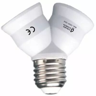 ADAPTATEUR E27 VERS 2xE27