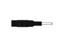 Adaptateur fiche 2mm vers 4mm - noir (mzs 2) (HM12T00)