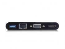 Adaptateur Multiport USB-C vers HDMI ou VGA avec Ethernet et Hub USB - 4K @ 30 Hz - 0.15 m (ACTAC7330)