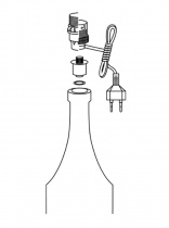 Adaptateur pour bouteille  Mâle 10 x 1 Raccord ø 29-32 mm (342274)