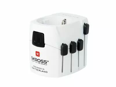 Adaptateur pour voyages dans le monde entier avec fiches de terre 7 A (SKR1103145)