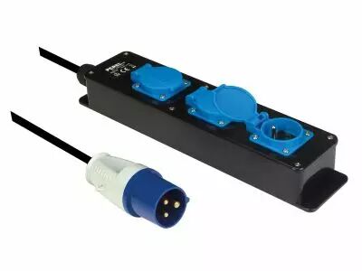 Adaptateur prise cee vers bloc multiprises 3 prises schuko (EB3CEEA2)