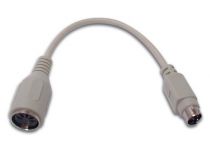 Adaptateur ps/2 pour clavier mini din6 male - din5 femelle (CW030)