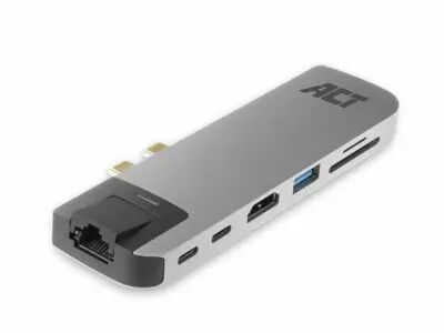 Adaptateur Thunderbolt 3� USB-C vers HDMI 4K avec Ethernet Gigabit, Hub USB, Lecteur de Cartes et PD Pass through (ACTAC7044)