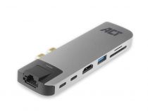 Adaptateur Thunderbolt 3 USB-C vers HDMI 4K avec Ethernet Gigabit, Hub USB, Lecteur de Cartes et PD Pass through (ACTAC7044)