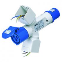 Adapteur passant industrial-domestique 2p+t 230v-2+2m system (GW64232)