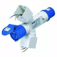 Adapteur passant industrial-domestique 3p+n+t 400v-2+2m system (GW64237)