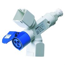Multiplicateurs adaptateurs de courant tanches  fiche 32a - 50-60hz - ip67