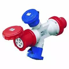 Adapteurs 3p+n+t 63a 6h 2sorties 2p+t32a/sorties 3p+n+t63a (GW64065)