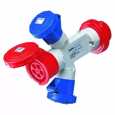 Adapteurs �tanches 3p+n+t 16a 6h 2sorties 2p+t/1sortie 3p+n+t (GW64059)