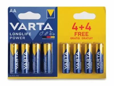 Alcaline lr6/aa, 1.5 v pack promo 4 + 4 pcs 4906.121.448 (blister) (LR6/44)