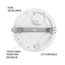 ALDÉBARAN DOWNLIGHT DIAM 225MM 18W CCT DIAM ENCAST AJUS PC (77565)