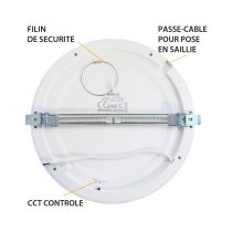 ALDÉBARAN DOWNLIGHT DIAM 295MM 24W CCT DIAM ENCAST AJUS PC (77674)