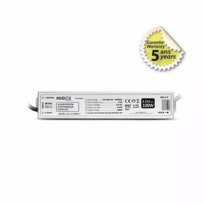 ALIM 12V DC LUMINEUX 100W IP67 5ANS (100471)