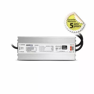 ALIM 24V DC LUMINEUX 250W IP67 5ANS (100478)