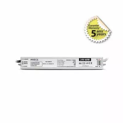 ALIM 24V DC LUMINEUX 60W IP67 5ANS (100470)