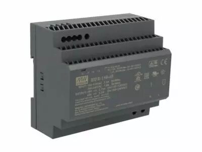 ALIMENTATION - 1 SORTIE - 150 W - 48 V- MONTAGE SUR RAIL DIN - POUR USAGE INDUSTRIEL (HDR-150-48)