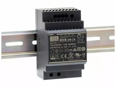 Alimentation - 1 Sortie - 60 W - 24 V 2.5 A - Montage Sur Rail Din - Pour Usage Industriel (HDR-60-24)