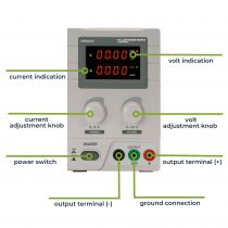 ALIMENTATION DE LABORATOIRE DC 0-30 VCC 0-5 A MAX / AVEC DOUBLE AFFICHEUR LED (LABPS3005N)