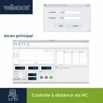 ALIMENTATION DE LABORATOIRE PROGRAMMABLE 0-30 VCC / 5 A max. - DOUBLE AFFICHEUR LED avec INTERFACE USB 2.0  (LABPS3005DN)