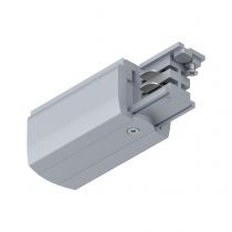 Alimentation fin de ligne ProRail3 droite Argent 230V métal/plastique 3 phases (91358)