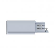 Alimentation fin de ligne ProRail3 droite Argent 230V métal/plastique 3 phases (91358)