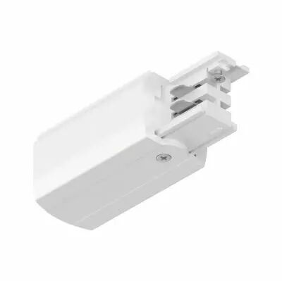 Alimentation fin de ligne ProRail3 droite Blanc 230V m�tal/plastique 3 phases (91360)