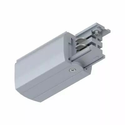 Alimentation fin de ligne ProRail3 gauche Argent 230V m�tal/plastique 3 phases (91359)