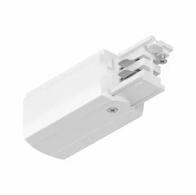 Alimentation fin de ligne ProRail3 gauche Blanc 230V m�tal/plastique 3 phases (91361)