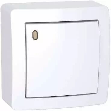 Alr�a, Va-et-vient lumineux forte luminosit� avec cadre saillie, blanc polaire