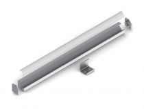 ALU-45 - PROFILÉ EN ALUMINIUM POUR RUBAN LED - PROFILÉ ANGULAIRE 45° - ALUMINIUM ANODISÉ - ARGENT - 2 m (AL-D2-2)
