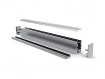 Alu-swiss - profilé en aluminium pour ruban led - étroit 6-8 mm - aluminium anodisé - argent - 2 m (AL-SS-2)