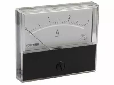 Amperemetre analogique de tableau 3a cc / 70 x 60mm (AIM703000)