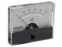 Amperemetre analogique de tableau 50ma cc / 60 x 47mm (AIM6050)