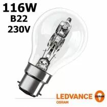 Ampoule B22 halog&eacute;ne 116 watts &eacute;quivalent 150W