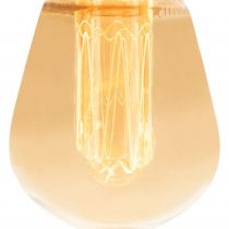 Ampoule déco ST45 ambré à micro filament,  E14, led 2.3W, 1800K, 65lm, dimmable (719032)